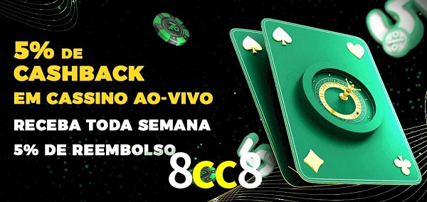 Promoções do cassino ao Vivo 8cc8